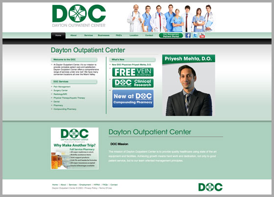 DOC Website Home Page